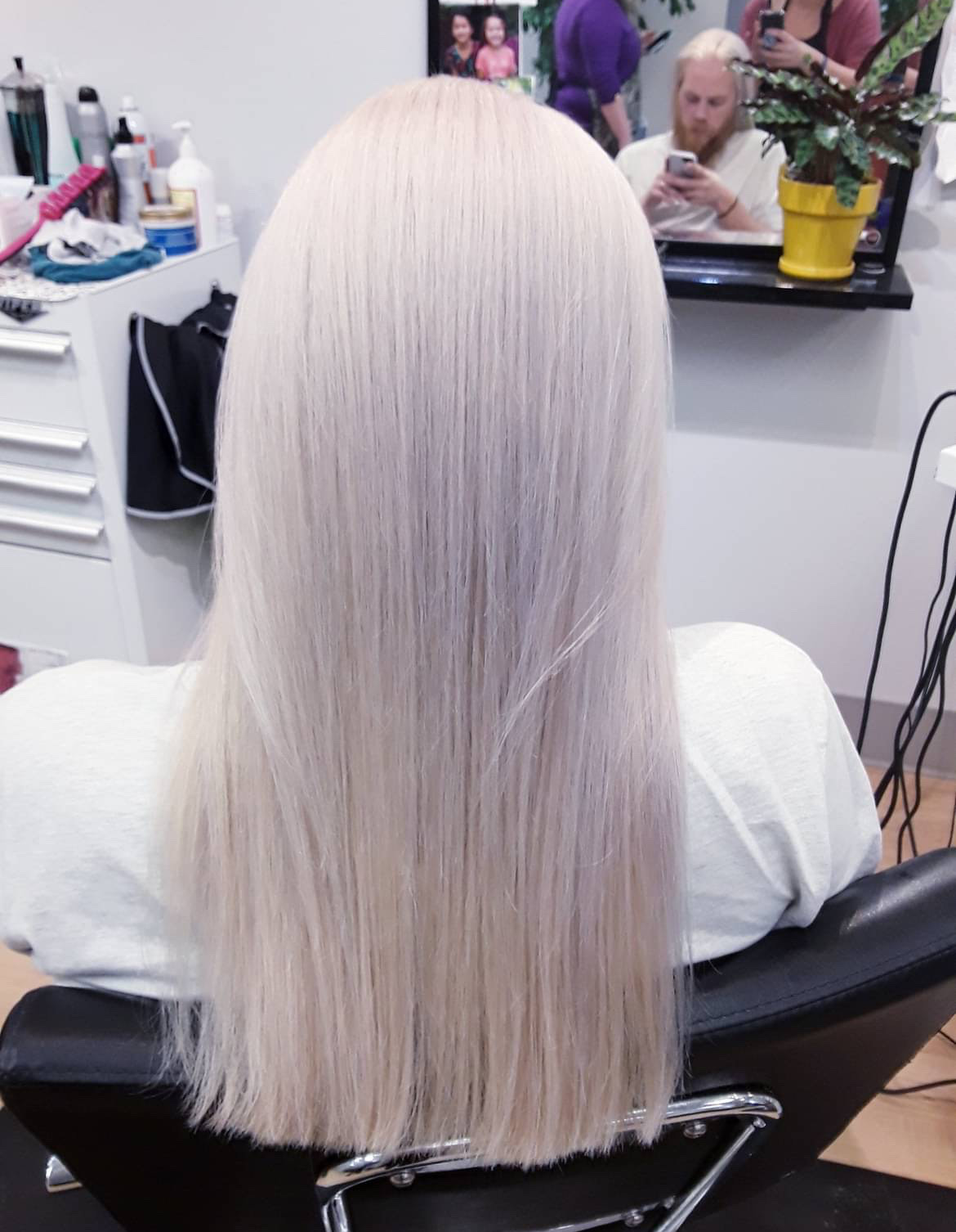 platinum white hair